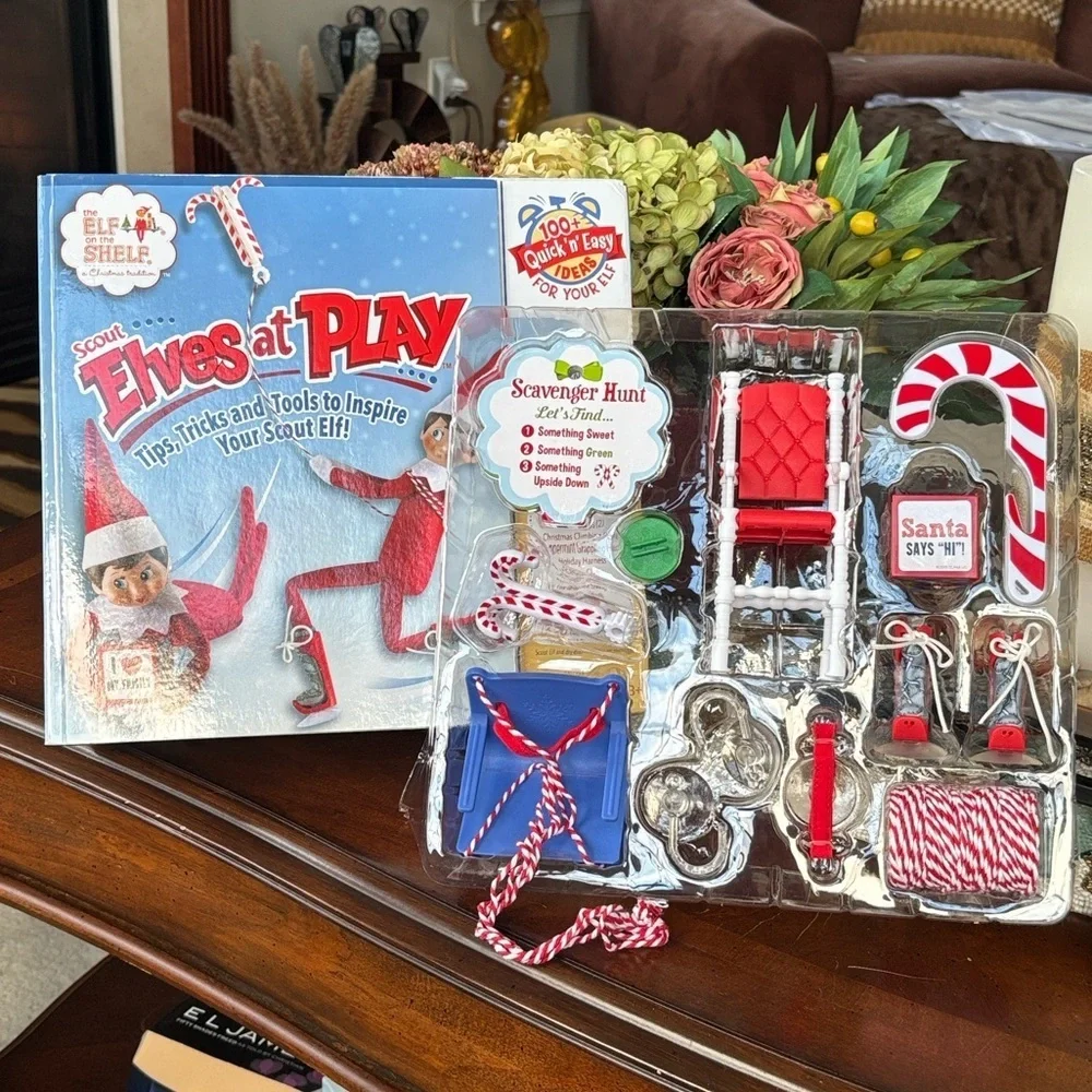 Brand New The Elf on the Shelf Scout Elves At Play Book & Accessory Tool Kit